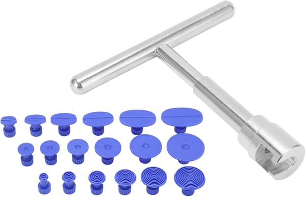 Dent Puller, Dent Puller Kit, Slide Hammer T-Bar Værktøj med 18 Dent Fjernelse Faner