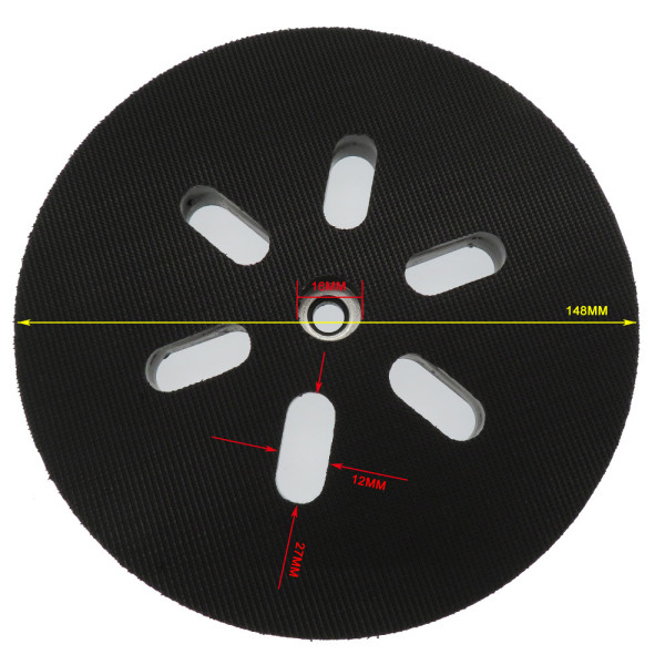 150 mm slibepude - Til Bosch GEX 150 AC, PEX 15 AE, GEX 150 Turbo excentersliber - 150 mm med skrue