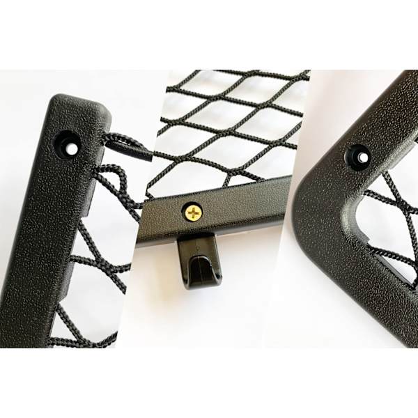 4 stk. Bilopbevaringsnet Campervan, Elastiske opbevaringsnet med plast