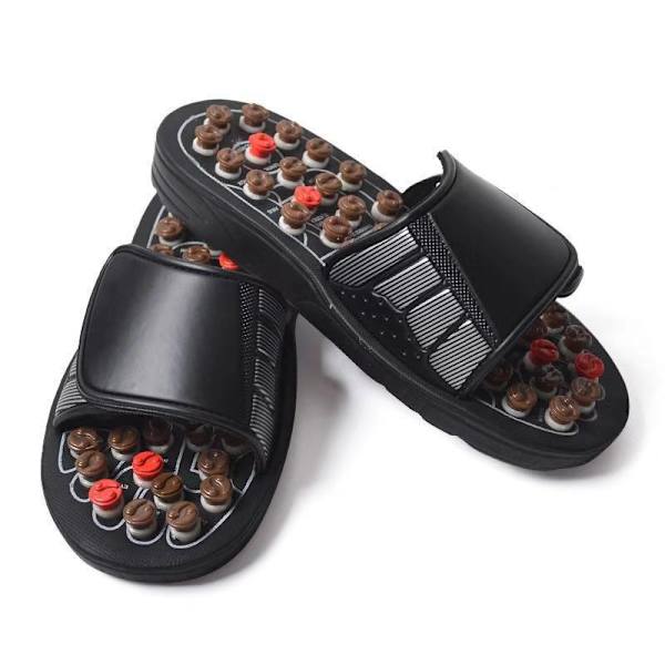 Koko M, sopii korkeudelle 40-41, jalkaheijastehieronta-tossut, A