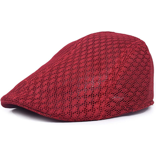 Herrar Andningsbar Mesh Platt Kep sommar Pojke Hatt Ivy Hatt