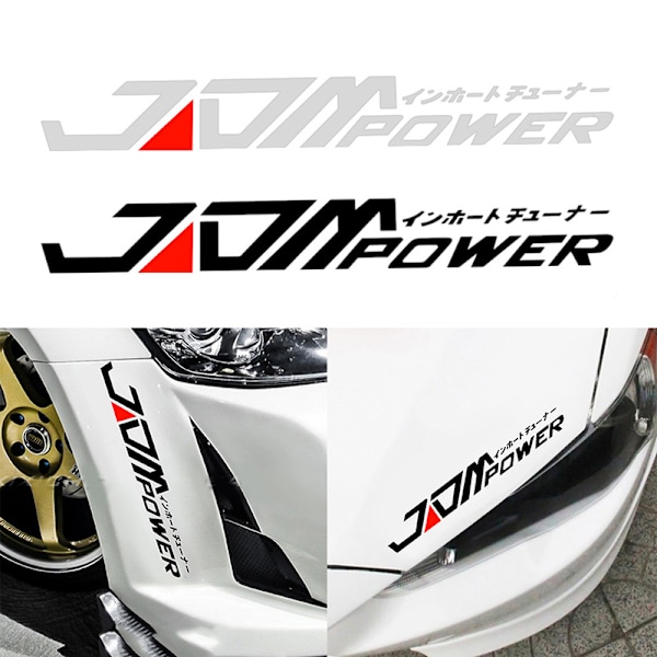 2 kpl auton tarroja 28x4cm JDM heijastavat koritarrat Japane