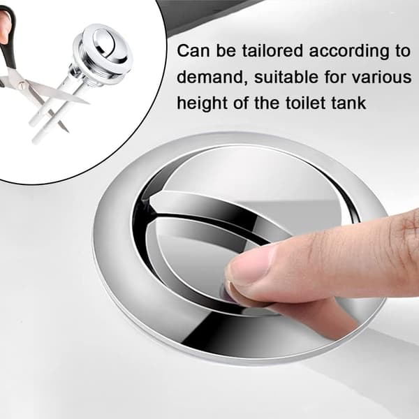 38mm Flush Push Button, Universal Dobbel Flush Button Rundt Hode