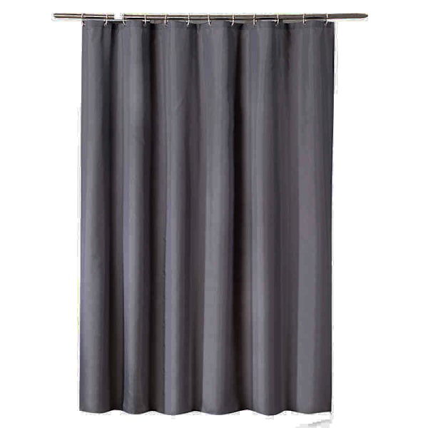 180x180 cm tjock polyester duschdraperi Mörkgrå