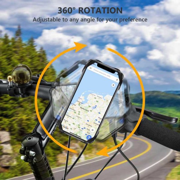 Cykeltelefonhållare, Motorcykeltelefonhållare 360° rotation, Univer