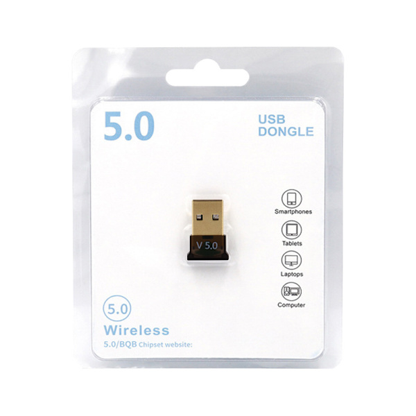 Bluetooth 5.0 Dongle Svart 2 x Bluetooth USB Dongle PC Bluetooth