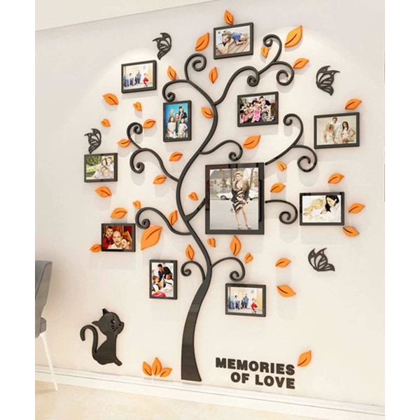 Tree Wall Stickers 3D Photo Frame DIY Wall Stickers Arts Home De