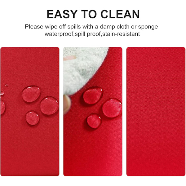 Mjukhet i interiören, rektangulär bordsduk (140x180cm), polyester Red