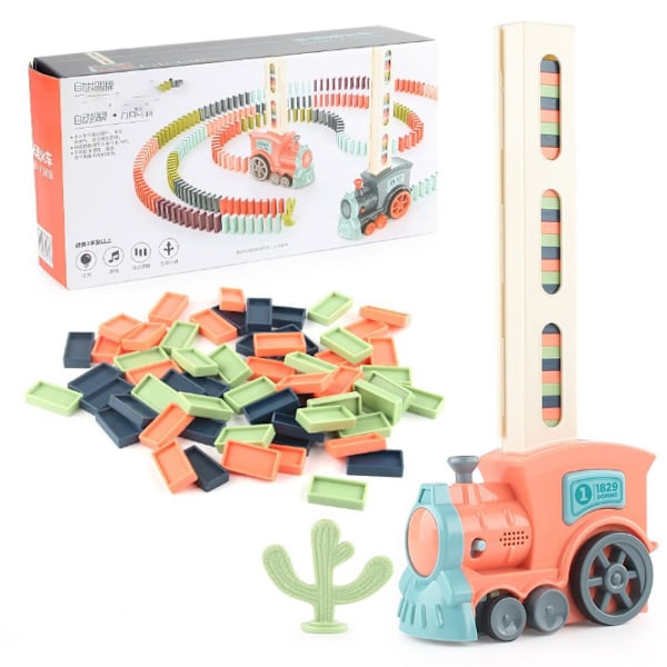 Elektrisk dominobane, 100 stk. elektriske dominobaner, automatisk