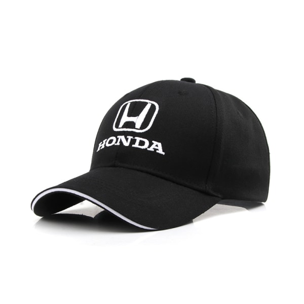 Honda Team Racing Visiiri Brodeerattu Baseball Cap Car Cap-bla