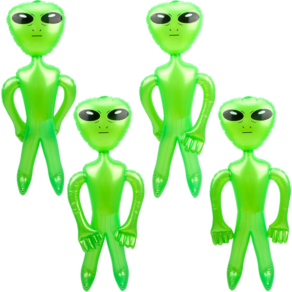 Sæt med 4 Jumbo Oppustelig Alien 35 Tommer Oppustelig Alien Marti