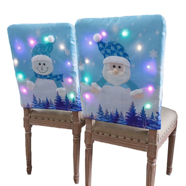 2 st ljusslinga jultomte snögubbe