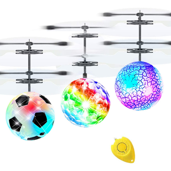 Set of 3 Flying Balls Toys for Children RC Flying Toys Hand Op