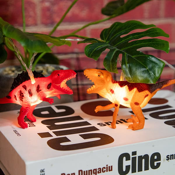 Dinosaur lyskæde, 8 LED dinosaur lys