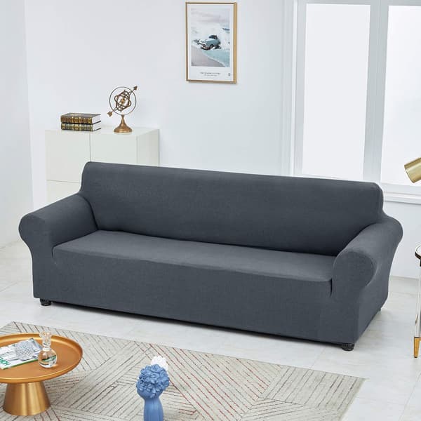 Sofa Betræk til 3-Sæders Sofa - Strækbar Sofa Betræk (Grå)