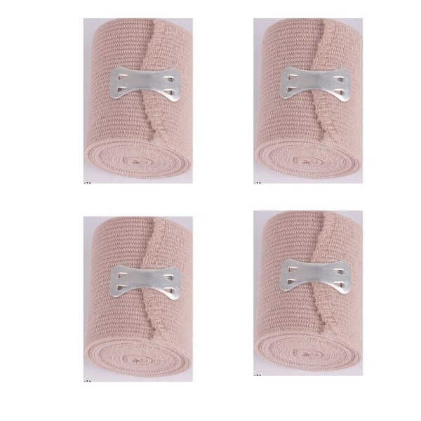 Firedelt hudelastisk medicinsk bandagetrykrulle, 5 cm × 4,5