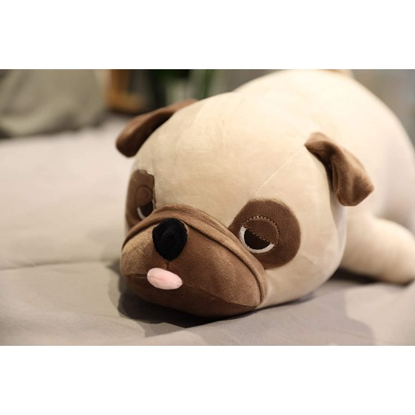 Bulldog Pehmo - Pehmeä ja pörröinen täytetty tyyny - lahja f