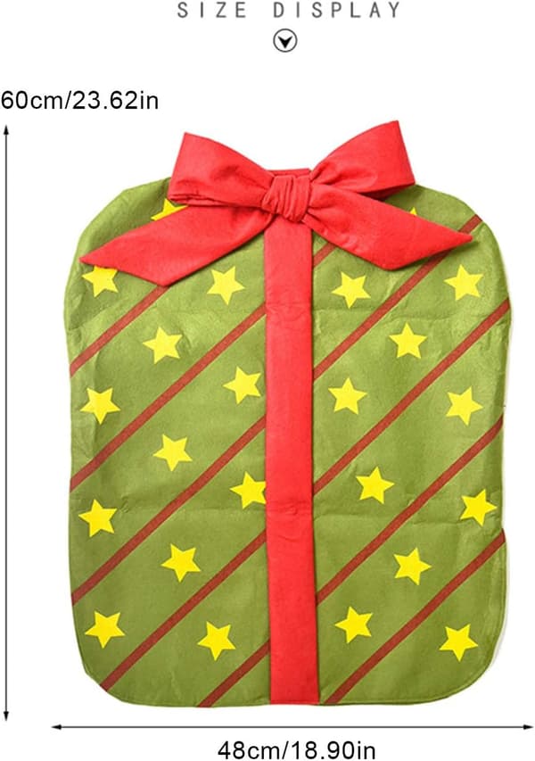 3 st julstolar ryggstöd överdrag rosett presentpaket design Chri