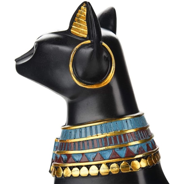 Kattestatue, egyptisk harpiks Kattstatuefigur Husholdningsro b6b2 | Fyndiq