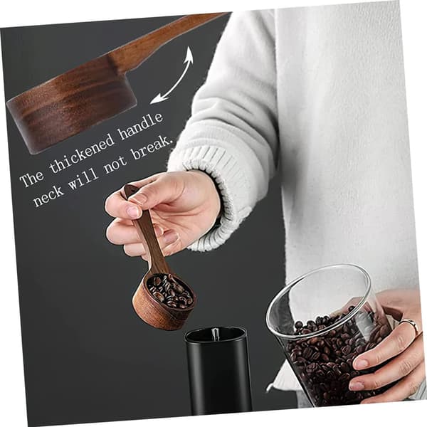 Træ Kaffe Måleske Teske Spiseske - 1 stk