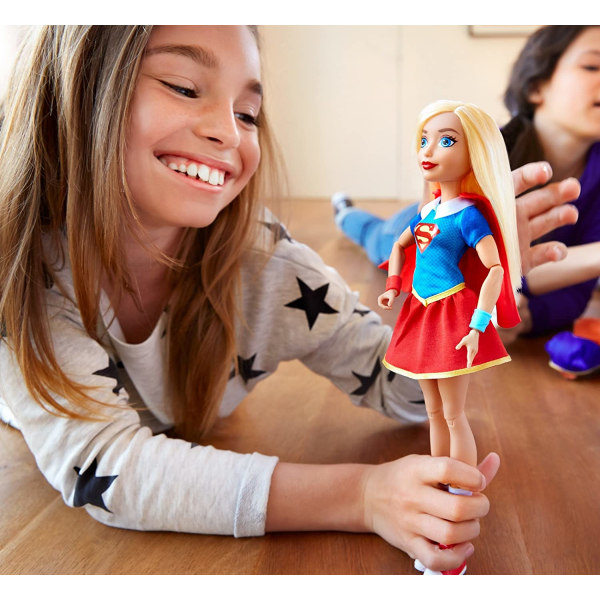 Blåt hår tegnefilm superhelt Wonder Woman Supergirl Barbie Doll Gi