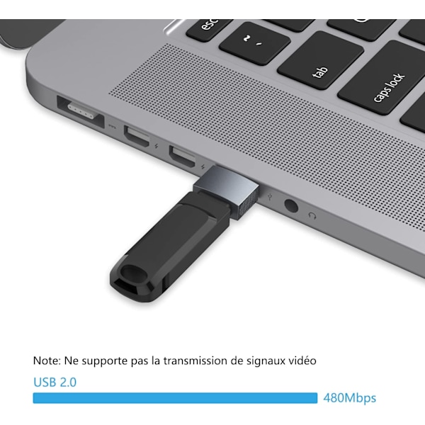USB-C naar USB-adapter (2-pakkauksessa), USB-C naar U