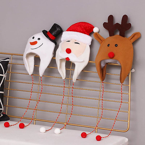 Jul hatt tecknad gammal man snögubbe älg barn vuxen kreativitet 5553