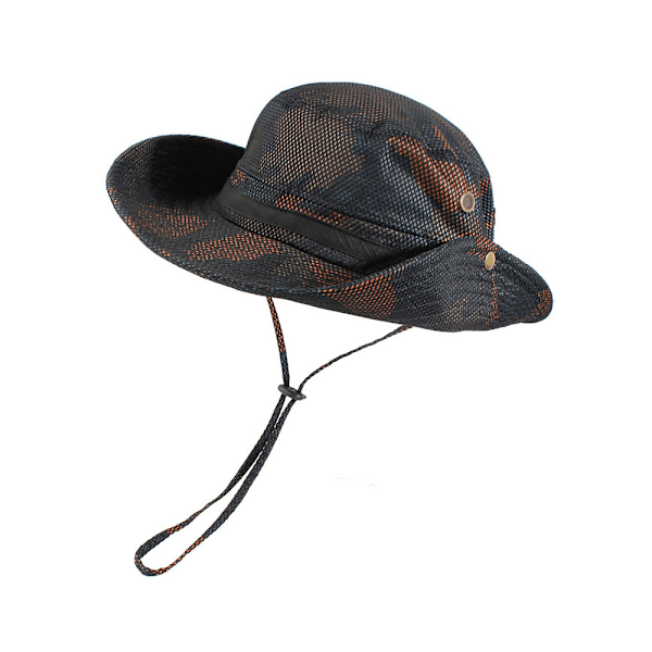 Mesh Camouflage Bucket Hat til Kvinder