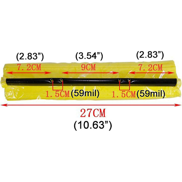 3 stk 27cm absorberende svampmopphodefyll, mopphode, Broo