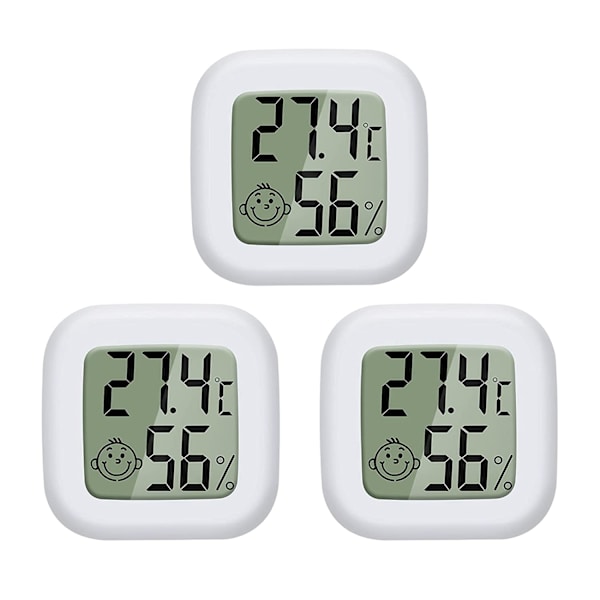 Mini LCD-termometer Digital inomhus hygrometer temperatur H