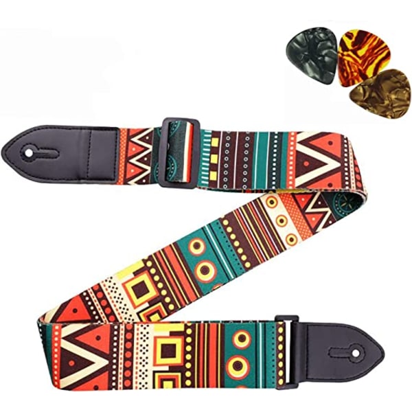 1 Piece Guitar Strap, Acoustic Guitar Strap, Electric Guitar Str