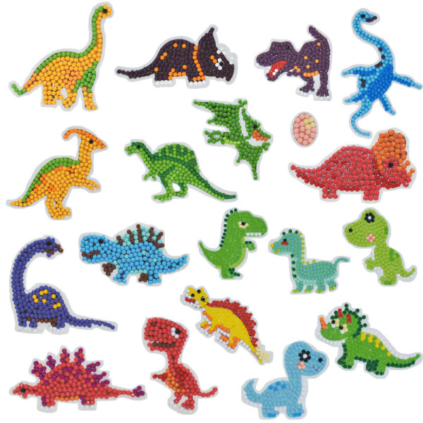 Diamantbroderi Dinosaur Diamond Maleri Børns Diamant