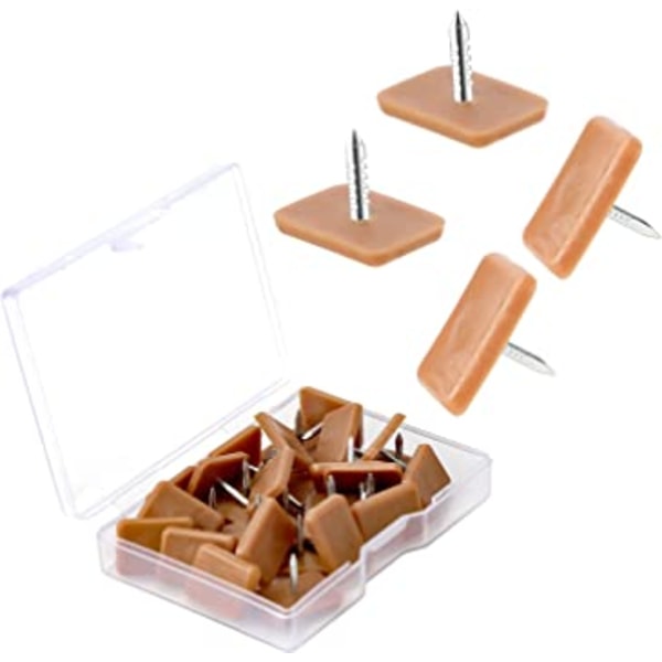 30 st (brun 31,7*12,7 mm) spikbara lådor, plastinstickning