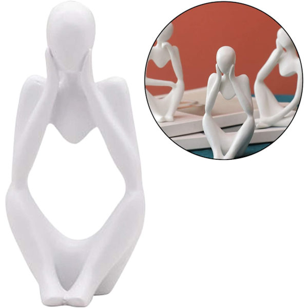 Tænker Statue Resin Tænker Abstrakt Skulptur Moderne Statue Ch