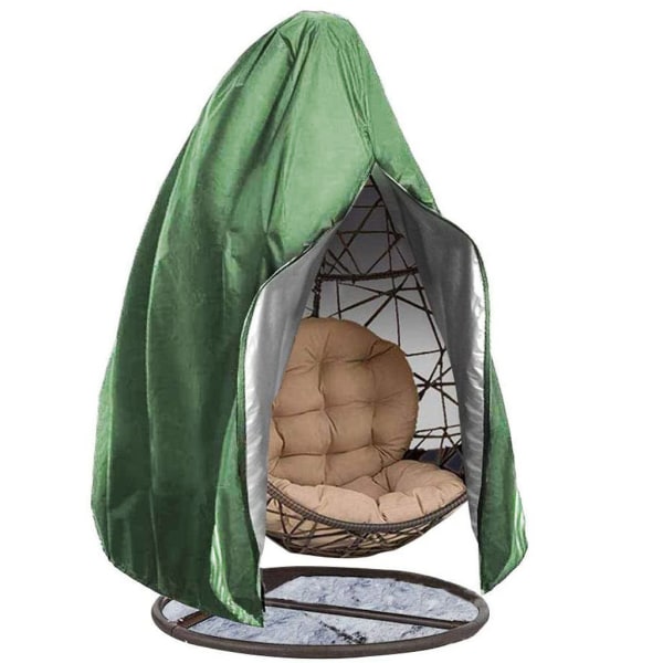 Utendørs Swing Chair Green Eggshell Patio Cover Hengekurv Wa