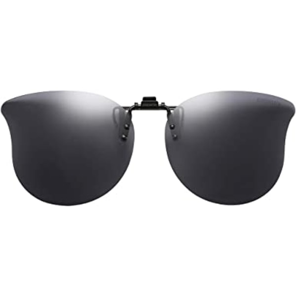 Polariserte Cat Eye Clip On-solbriller over reseptbelagte briller-G
