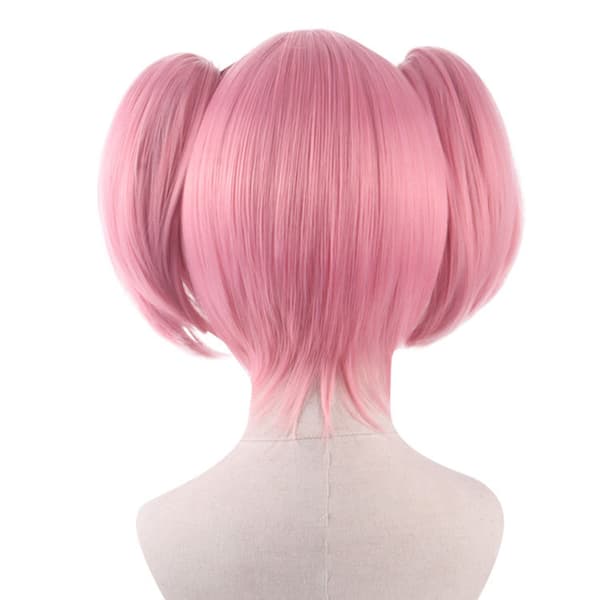 35cm/ 14 tum korta lockiga flätade damflätor (rosa)