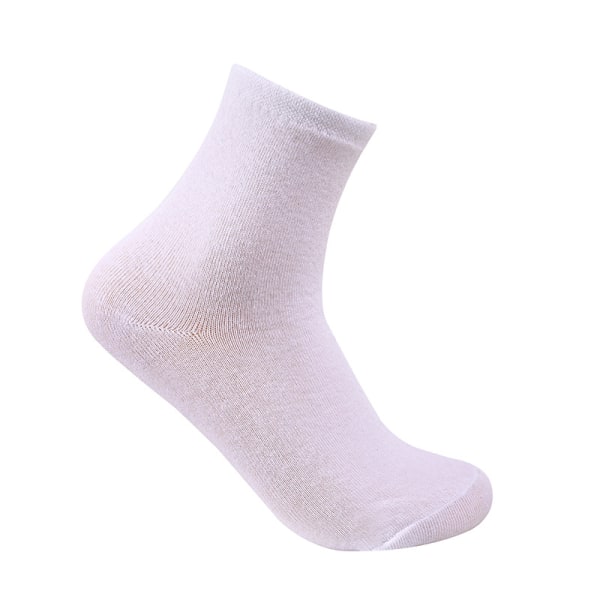 10 pakke hvide sokker Åndbar og behagelig herrebomuld Spor