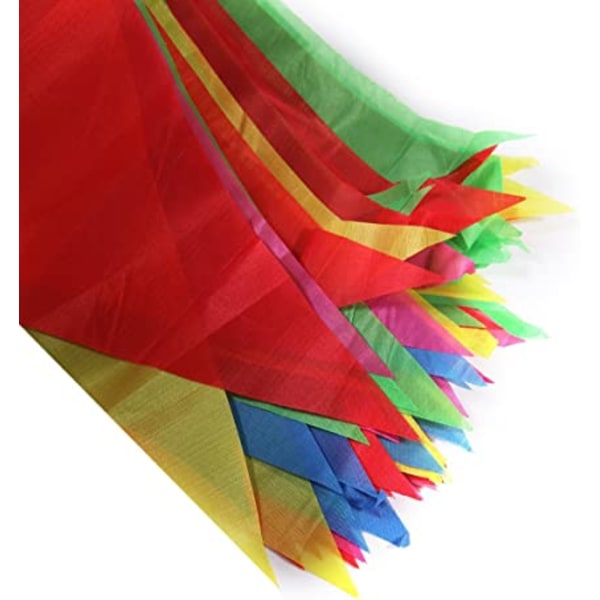 Viiribanneri Garland Triangle Banner 100 kpl silkkukoristeita