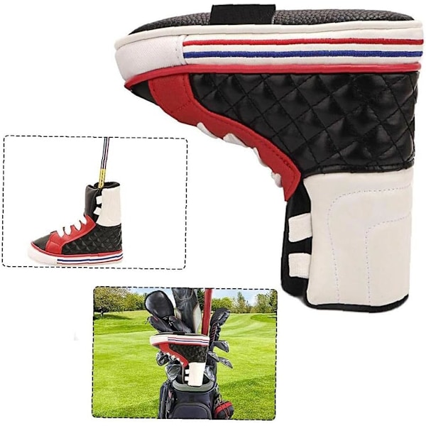 Röd-1pc Golf Putter Cover Skotyp Golf Putter Cover Golfklubba H
