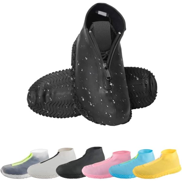 Waterproof Silicone Shoe Covers, Reusable Foldable Not-Slip