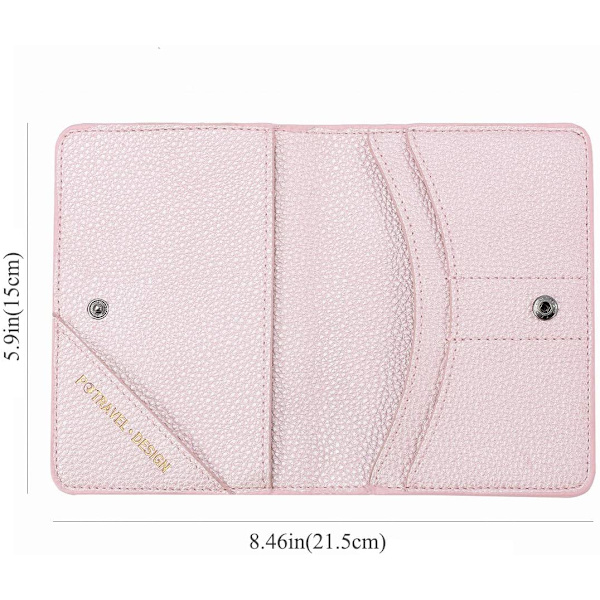 Pas Pas Etui, PU Læder Rejse Tegnebog Etui Organiser f