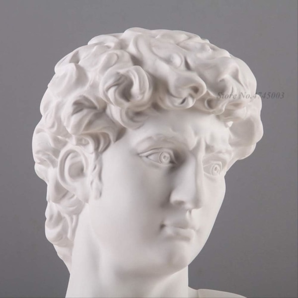 Gresk mytologi David head Bust Statue Mini Europe Michelangelo H