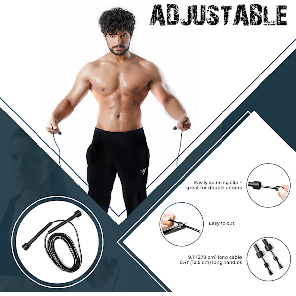 Hopprep för vuxna för hemmaträning och fitness för män, kvinnor och barn
