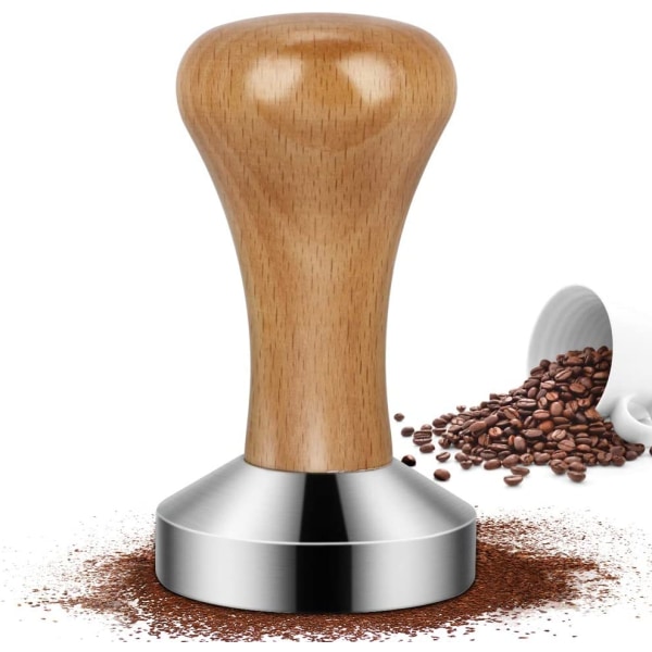 Træ Tamper, Rustfrit Stål Kaffe Tamper Rustfrit Stål Cof