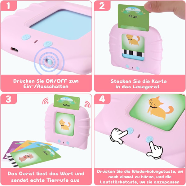 Læringslegetøj til 1-6-årige, Flashcards til børn 112 ark