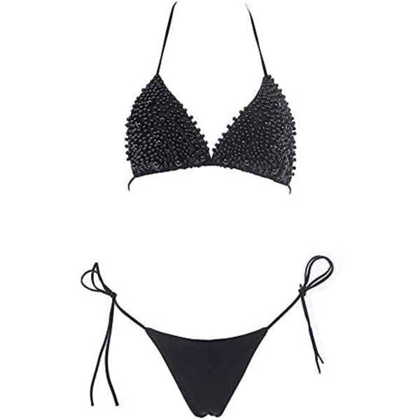 Pearls bikini baddräkt (svart, m byst 80 - 88 cm) Dam Bikini se
