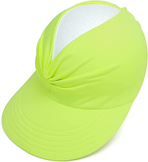 Dame Sol Visor Hat Bred Krem Sommer UPF 50+ UV Beskyttelse