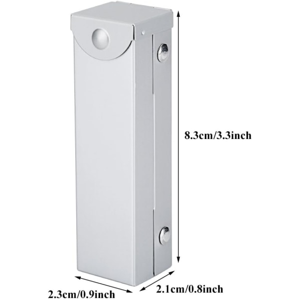 Aluminiumlegering terningsett for spill, 5 terninger i en eske, lette sekssidede terninger