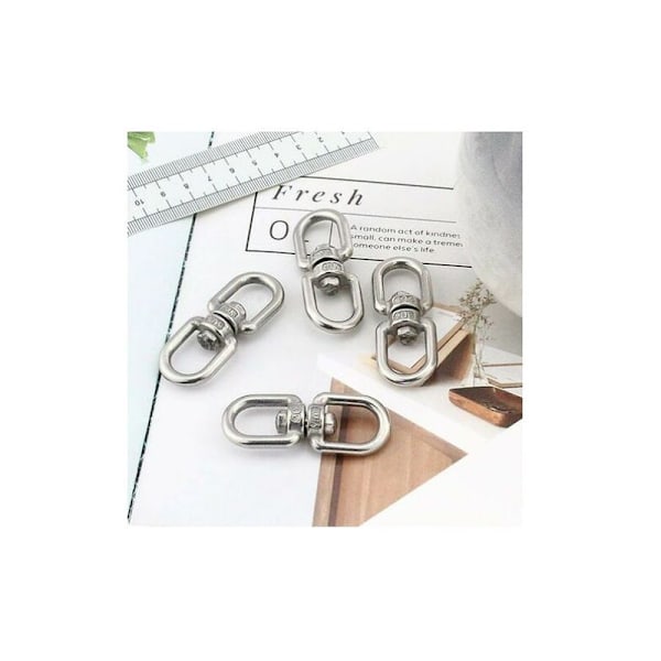 M6 Dobbelt Endet Svingbar Ring, 304 Rustfrit Stål Svingbar Ring, Sa